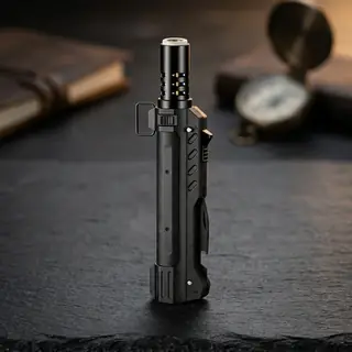 One TacFlame jet torch lighter standing upright